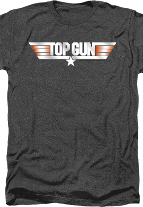 Black Heather Movie Logo Top Gun T-Shirt