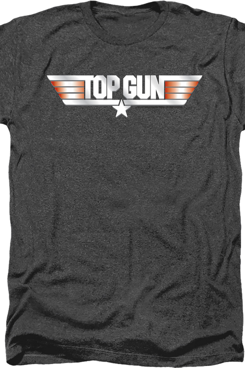 Black Heather Movie Logo Top Gun T-Shirt