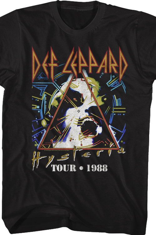 Black Hysteria Tour Def Leppard T-Shirt