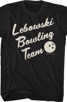 Black Lebowski Bowling Team T-Shirt