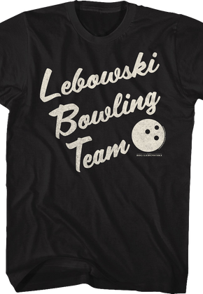 Black Lebowski Bowling Team T-Shirt