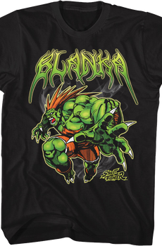 Blanka Attack Pose Street Fighter T-Shirt