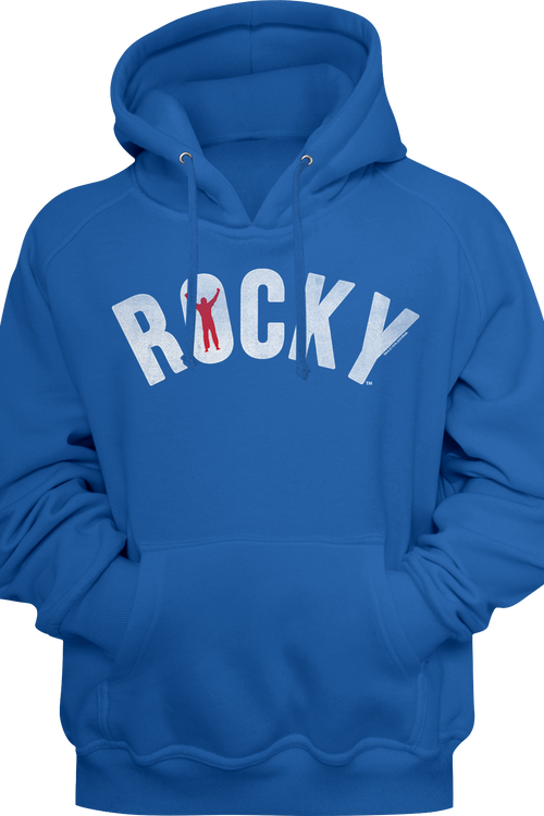 Blue Logo Rocky Hoodie