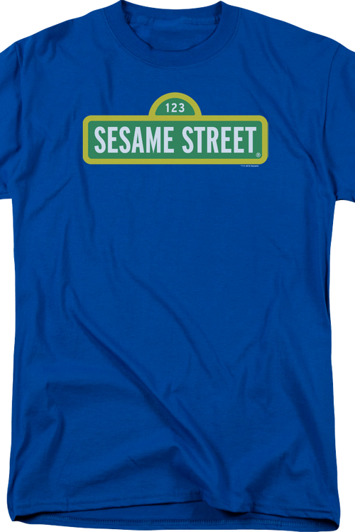 Blue Sign Sesame Street T-Shirt