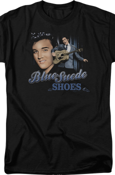 Blue Suede Shoes Collage Elvis Presley T-Shirt
