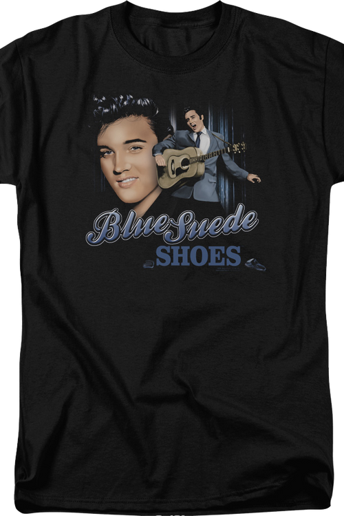 Blue Suede Shoes Collage Elvis Presley T-Shirt