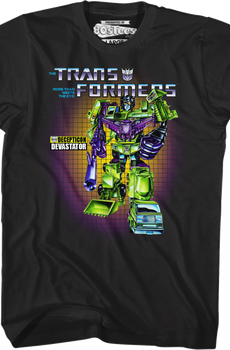 Box Art Devastator Transformers T-Shirt