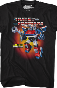 Box Art Smokescreen Transformers T-Shirt