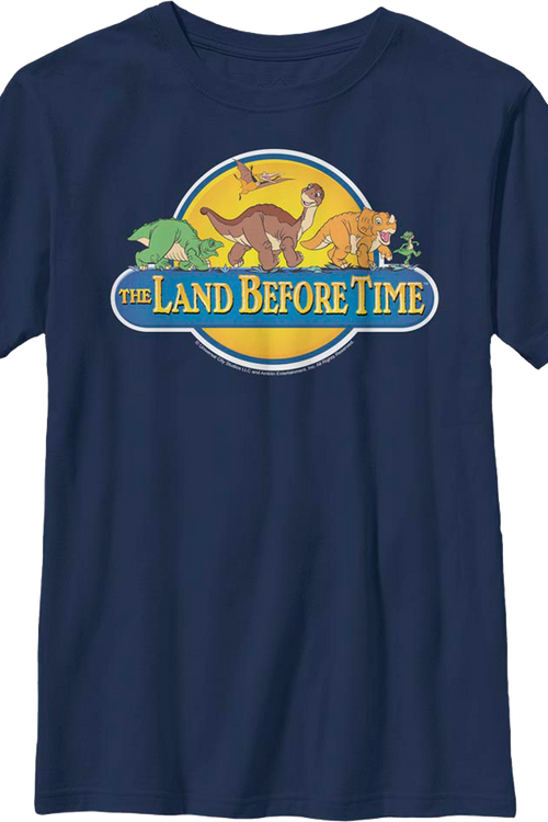 Boys Youth Classic Logo Land Before Time Shirt