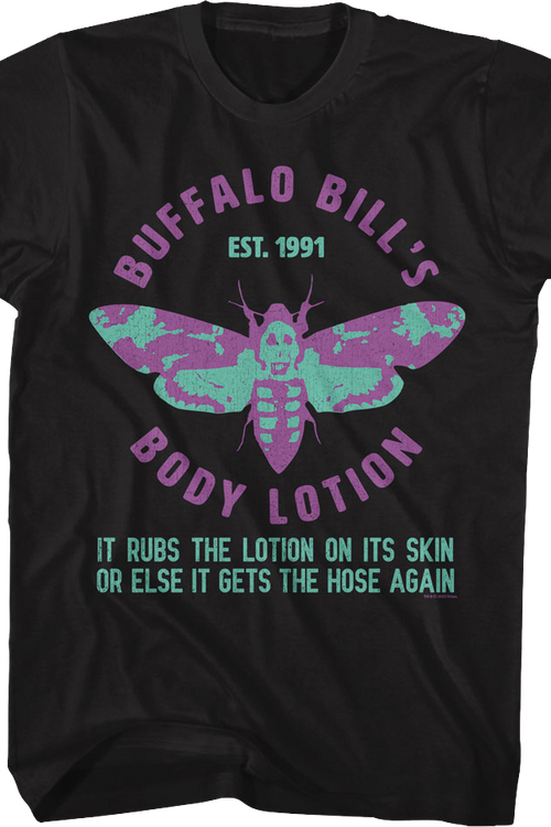 Buffalo Bill's Body Lotion Est. 1991 Silence of the Lambs T-Shirt