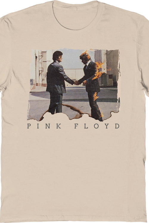 Burned Wish You Were Here Cover Artwork Pink Floyd T-Shirt