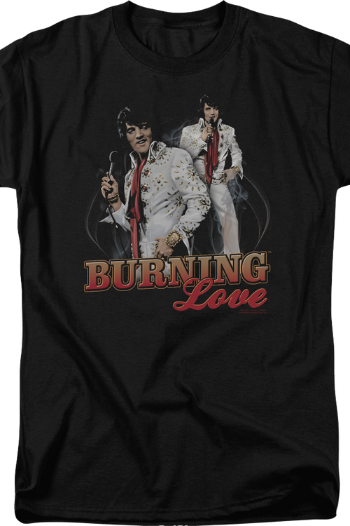 Burning Love Collage Elvis Presley T-Shirt