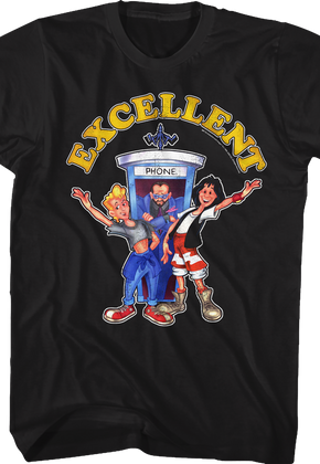 Cartoon Characters Bill and Ted's Excellent Adventure T-Shirt