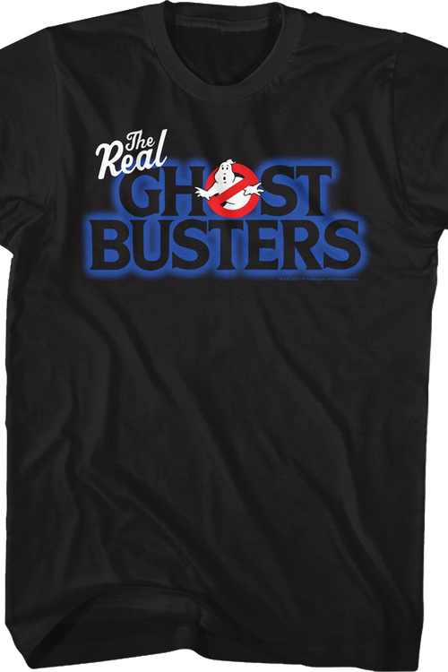 Cartoon Logo Real Ghostbusters T-Shirt