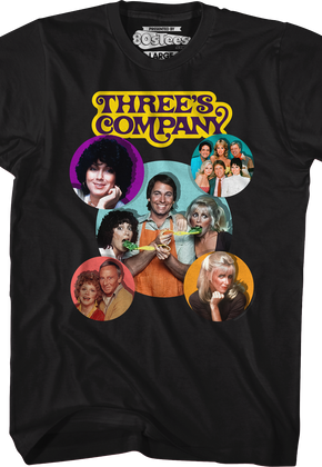 Cast Collage Three's Company T-Shirt