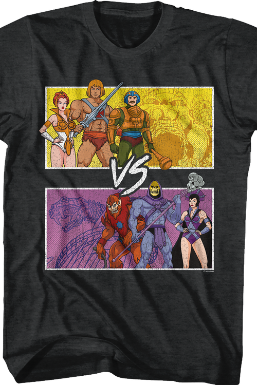 Castle Grayskull vs. Snake Mountain Masters of the Universe T-Shirt