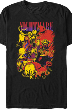 Character Collage Nightmare Before Christmas T-Shirt