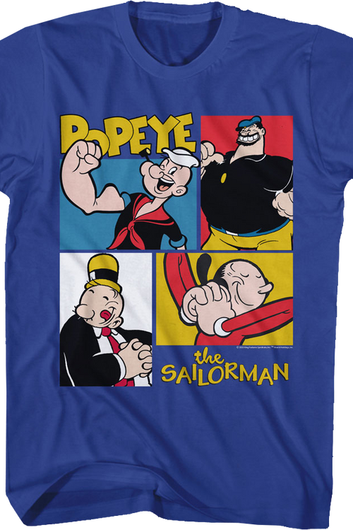 Character Squares Popeye T-Shirt