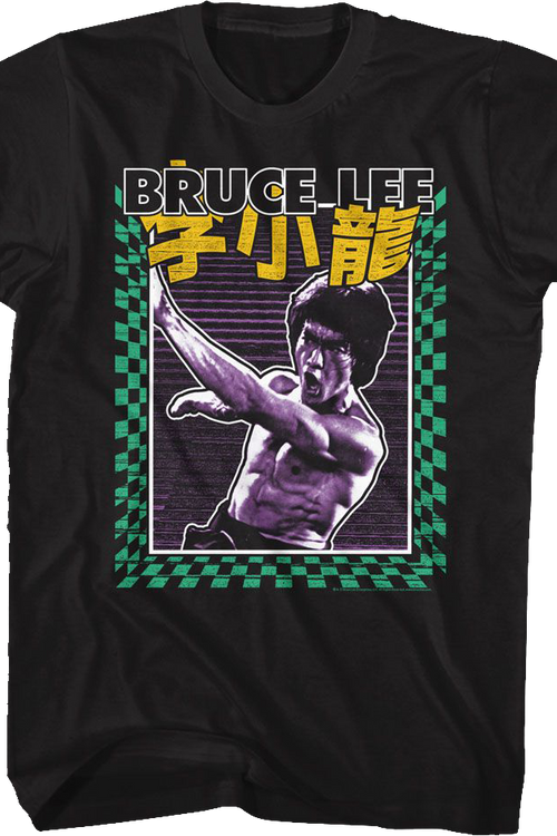 Checkerboard Strike Bruce Lee T-Shirt