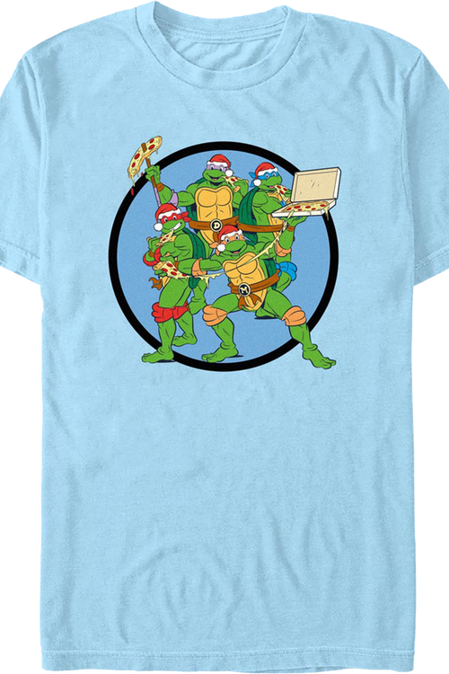 Christmas Pizza Teenage Mutant Ninja Turtles T-Shirt