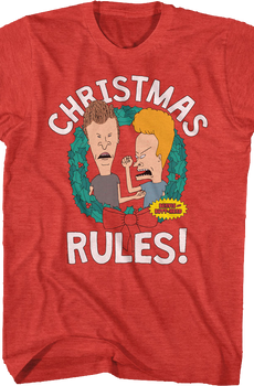 Christmas Rules Beavis And Butt-Head T-Shirt