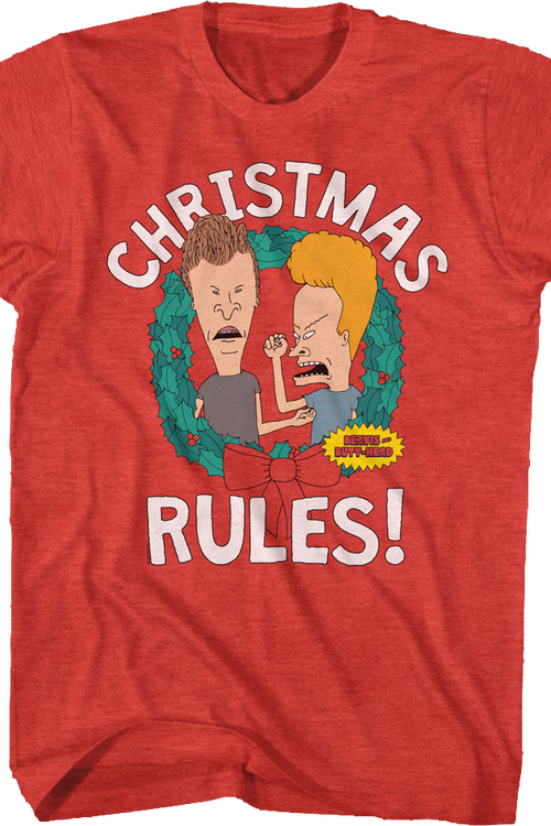 Christmas Rules Beavis And Butt-Head T-Shirt