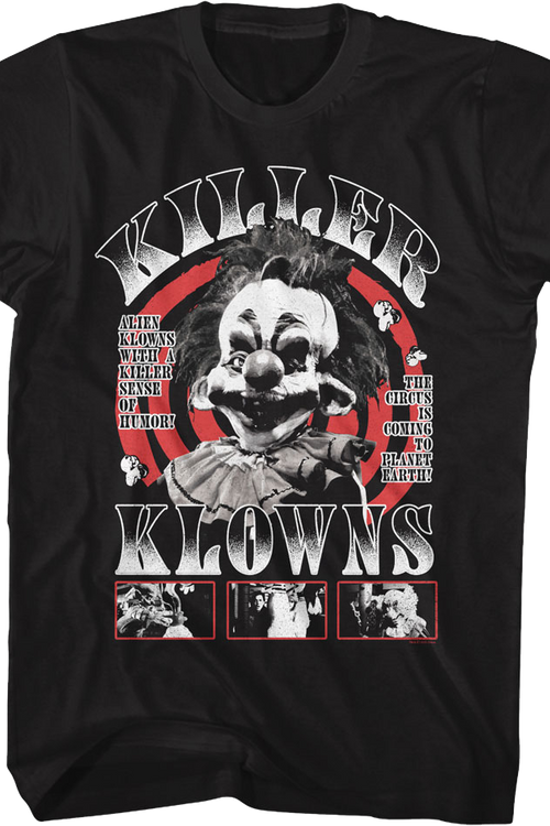 Circus Poster Killer Klowns From Outer Space T-Shirt