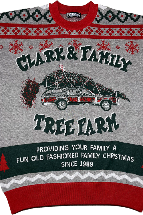 Clark & Family Tree Farm Christmas Vacation Knitted Sweater