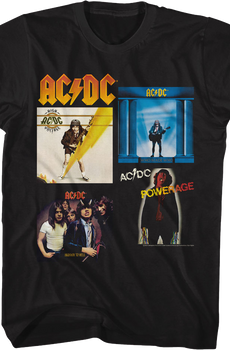 Classic Albums Collage ACDC Shirt