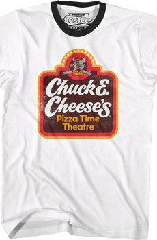 Classic Logo Chuck E. Cheese Ringer Shirt