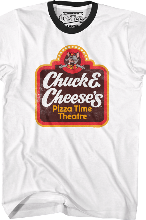 Classic Logo Chuck E. Cheese Ringer Shirt