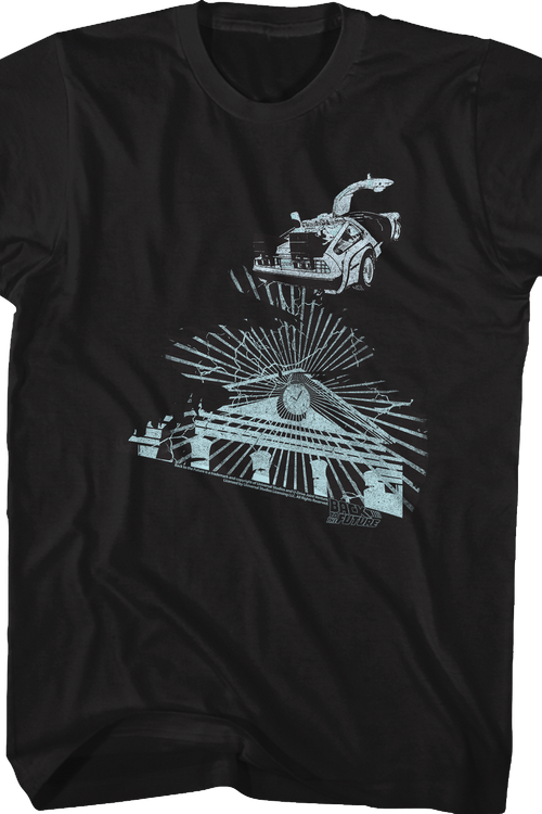Clock Tower Lightning Storm Back To The Future T-Shirt