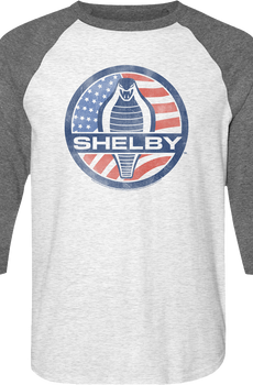 Cobra Logo Shelby Raglan Baseball Shirt