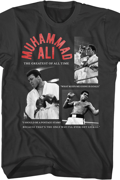 Collage And Quotes Muhammad Ali T-Shirt