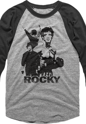 Collage Rocky Raglan Baseball Shirt