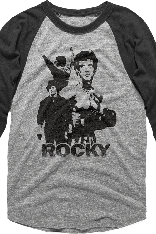 Collage Rocky Raglan Baseball Shirt