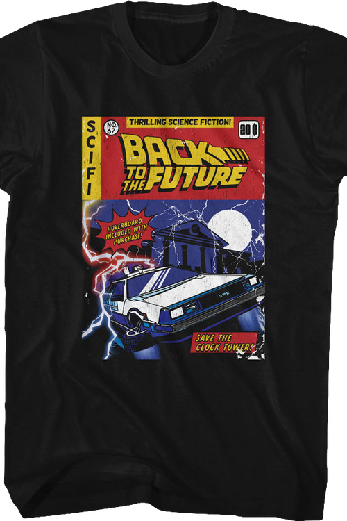 Comic Book Cover Back To The Future T-Shirt