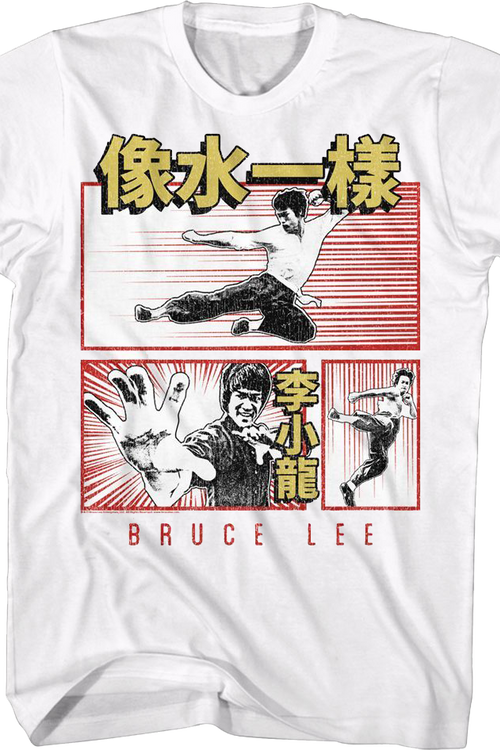 Comic Book Panels Bruce Lee T-Shirt