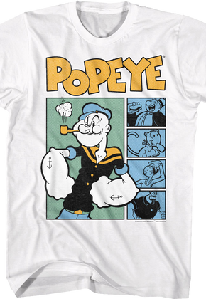 Comic Panels Popeye T-Shirt