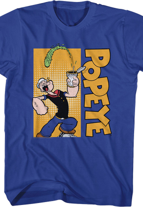 Crushing Spinach Can Popeye T-Shirt