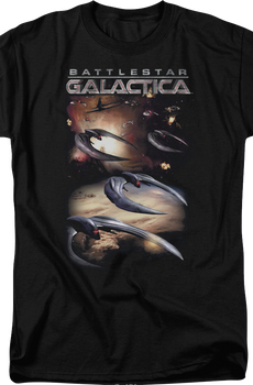 Cylons Attack Battlestar Galactica T-Shirt