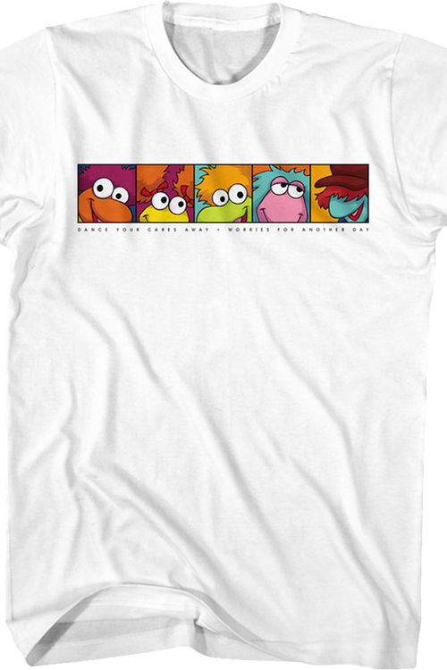 Dance Your Cares Away Panels Fraggle Rock T-Shirt