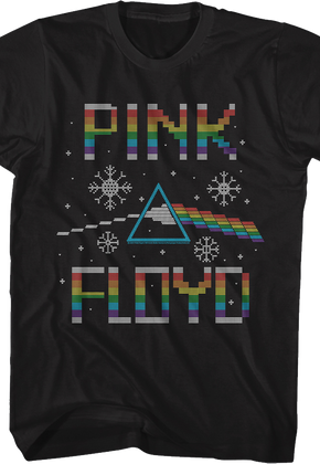 Dark Side of the Moon Faux Ugly Christmas Sweater Pink Floyd T-Shirt