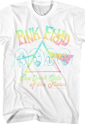 Dark Side of the Moon Pastel Rainbow Pink Floyd T-Shirt