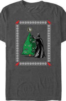 Darth Vader Christmas Tree Star Wars T-Shirt