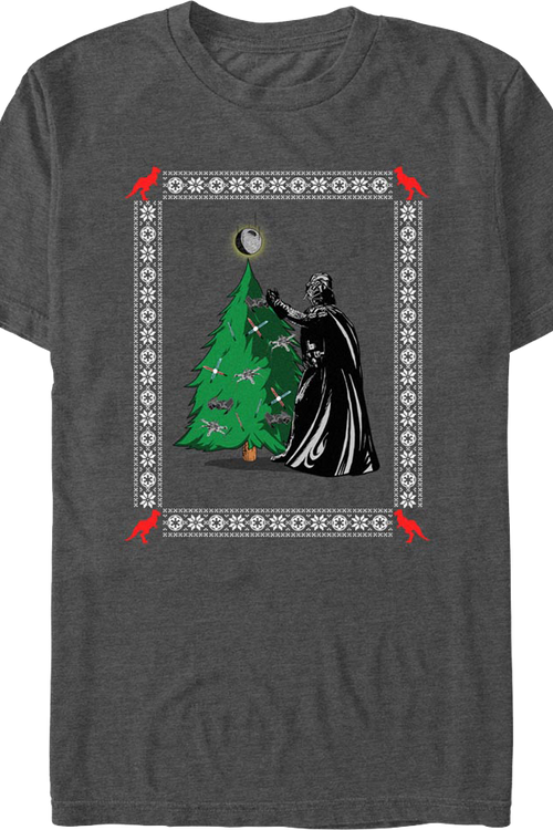 Darth Vader Christmas Tree Star Wars T-Shirt