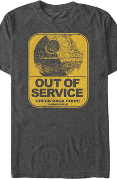 Death Star Out Of Service Star Wars T-Shirt