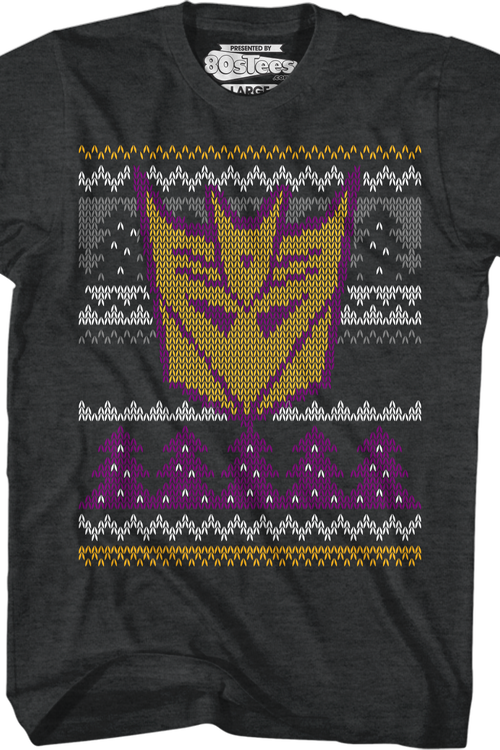 Decepticons Faux Ugly Christmas Sweater Transformers T-Shirt