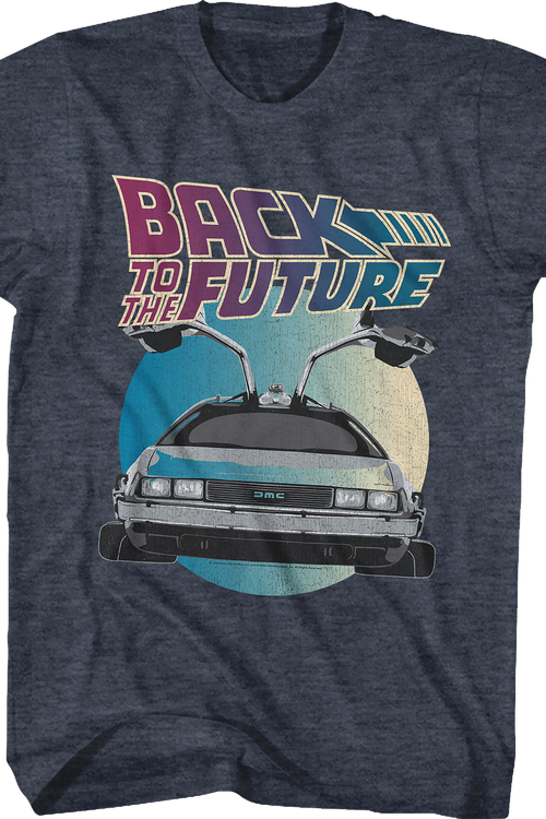 DeLorean Circle Back To The Future T-Shirt