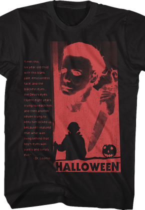 Devil's Eyes Negative Silhouette Halloween T-Shirt